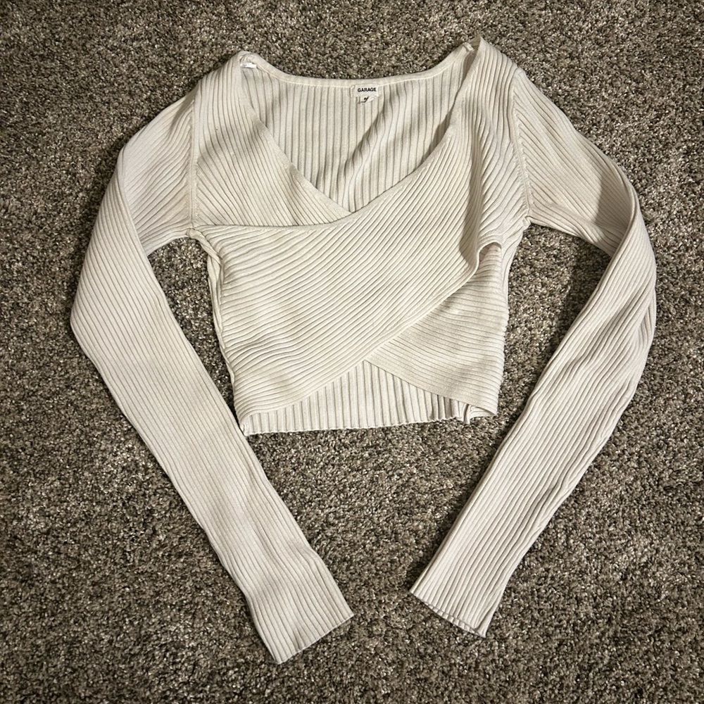 Garage wrap cropped top